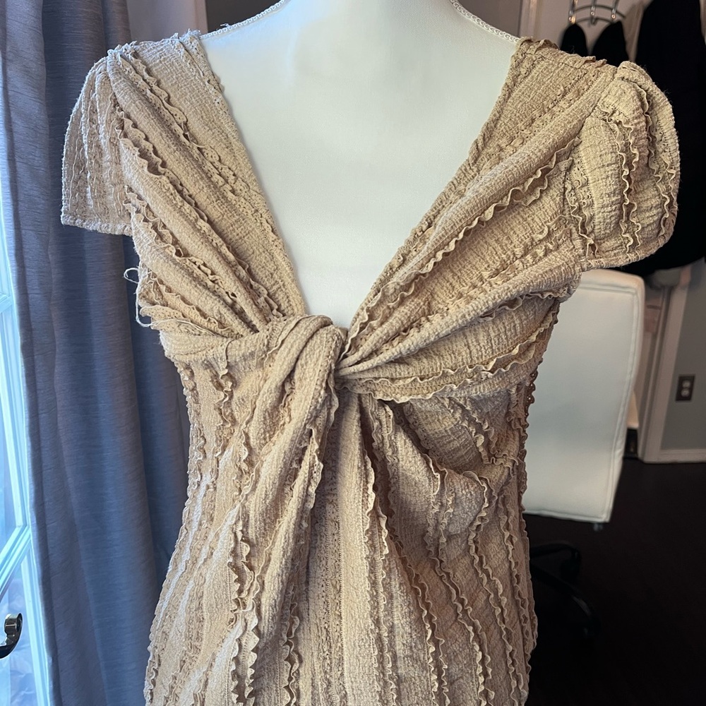 Elegant Tan Women's Top